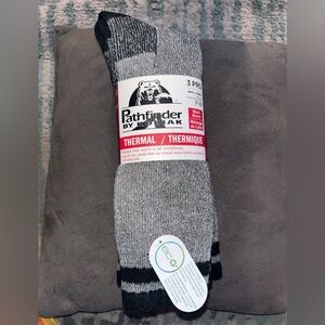 NWT Mens Pathfinder by Kodiak 3-Pack Thermal Wool Socks